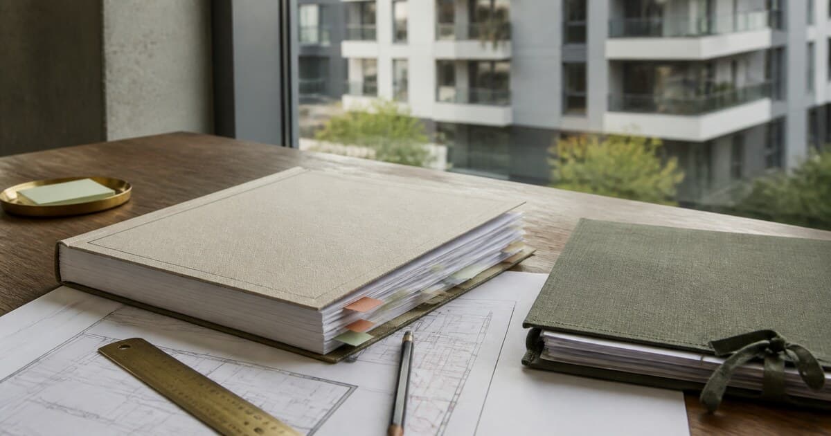 Reglamentos, planos y documentos preparados para regularizar una comunidad de copropietarios